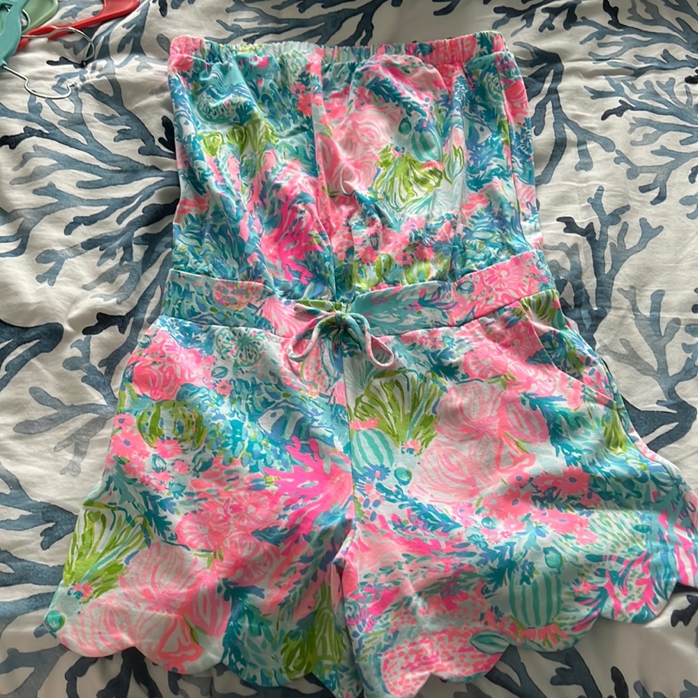 Lilly Pulitzer strapless romper